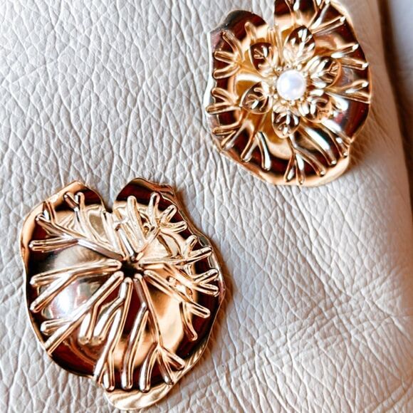 boho flower earrings A319 - Picture 4 of 4